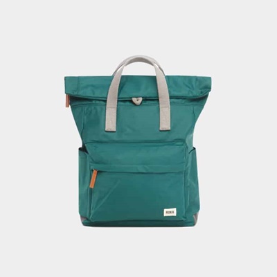 MOCHILA ROKA LONDON CANFIELD B SMALL  CANFIELD B TEAL LONA RECICLADA