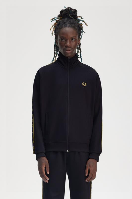Chaqueta de chándal con cinta deportiva en contraste FRED PERRY