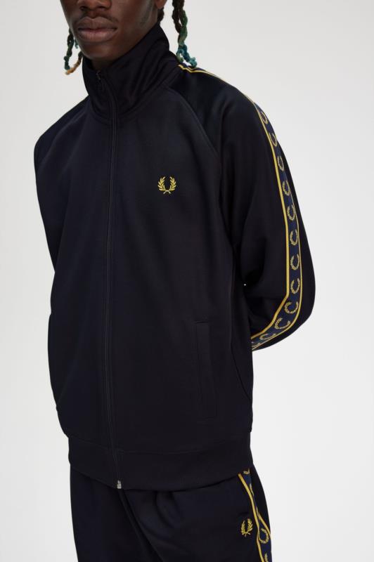 Chaqueta de chándal con cinta deportiva en contraste FRED PERRY