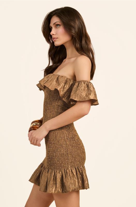 VESTIDO BRONCE DE FETICHE SUANCES