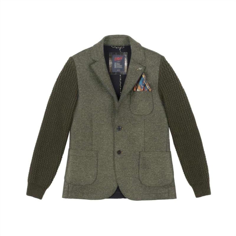 CHAQUETA PARA HOMBRE BOB GIACCA MONOPETTO CON MANICHE MAGLIER