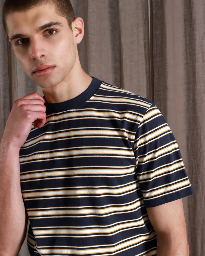 Crew Neck T-Shirt - Brighton Stripe