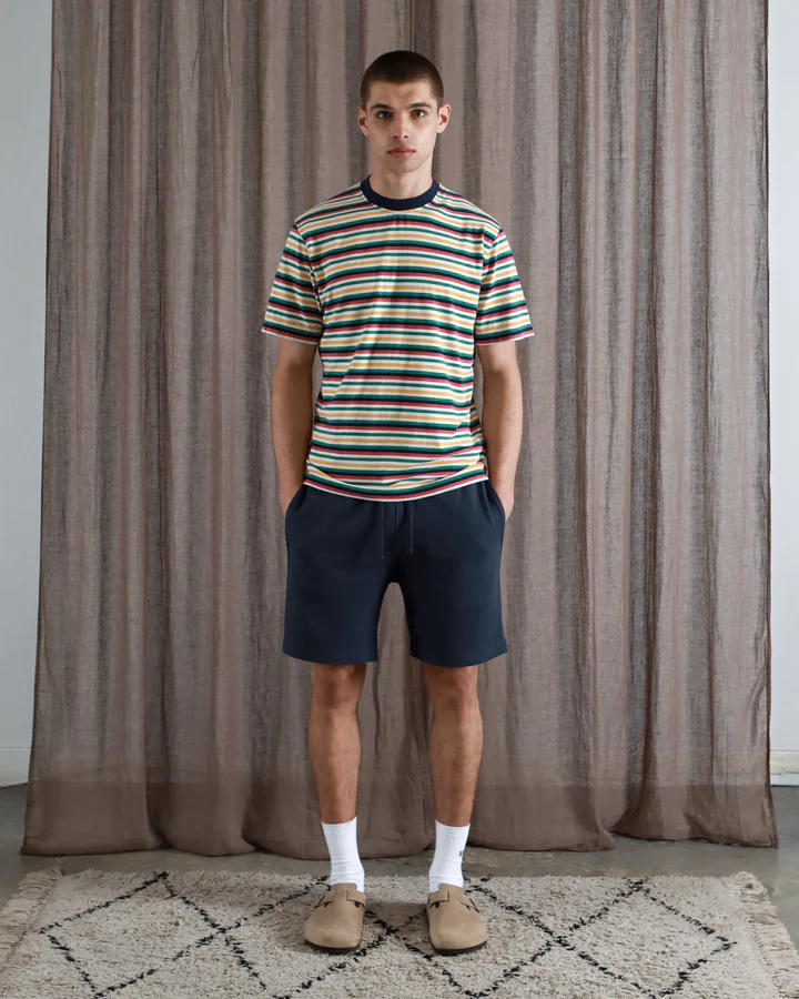 Crew Neck T-Shirt - Blackpool Stripe