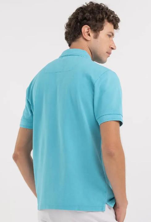 POLO PARA HOMBRE REPLAY AZUL TURQUESA