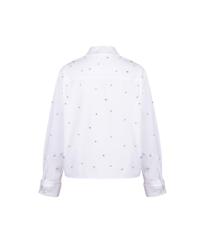 CAMISA PARA MUJER LE CRUEL BLANCA CRISTALES