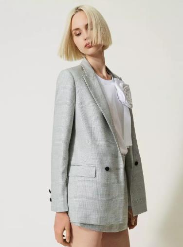 CHAQUETA BLAZER PARA MUJER ACTITUDE DE PRINCIPE DE GALES