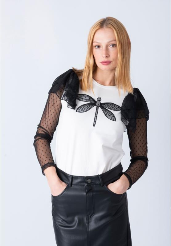 CAMISETA ANIMOSA PLUMETI BLANCA