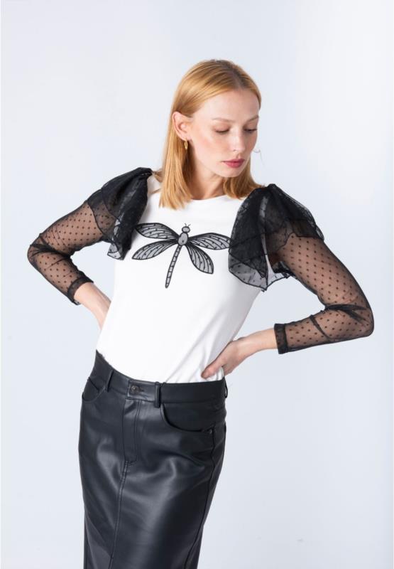CAMISETA ANIMOSA PLUMETI BLANCA