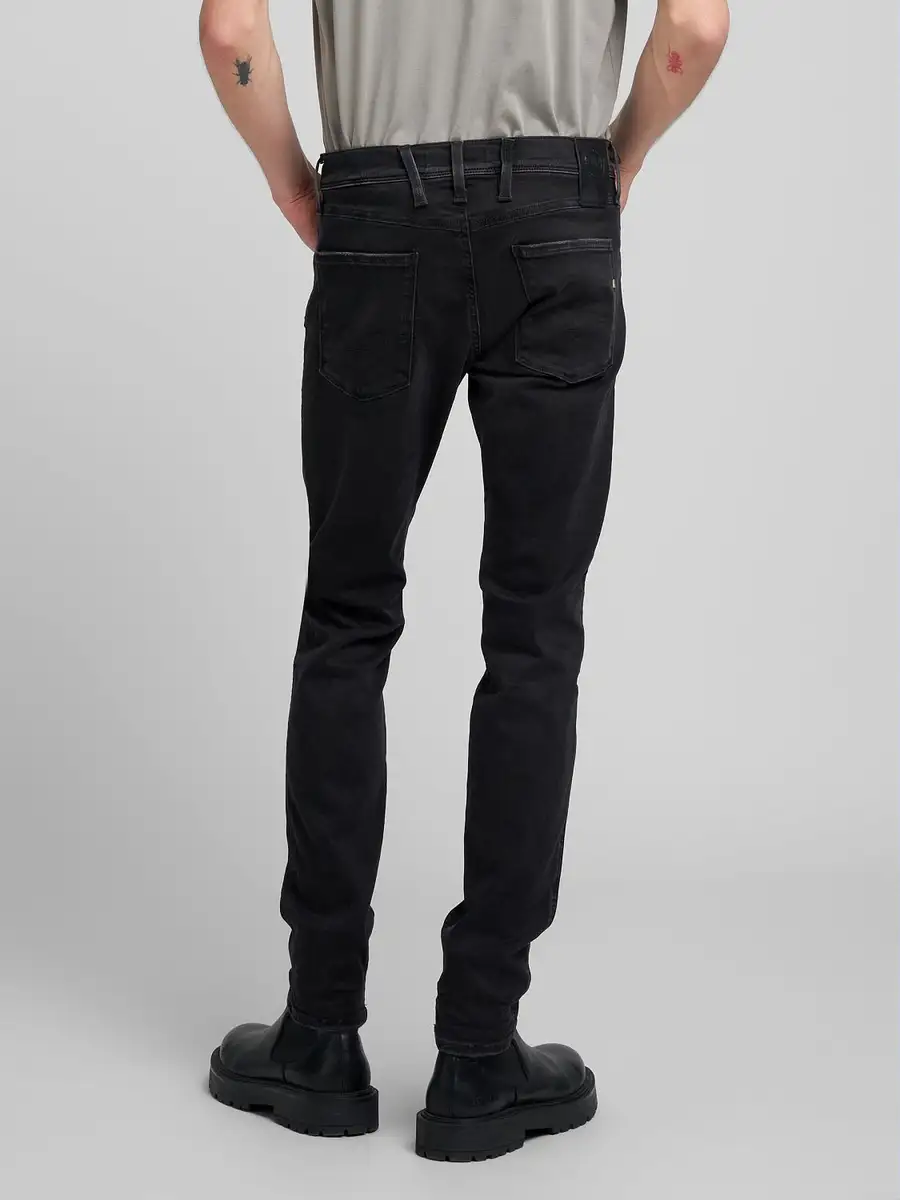 VAQUEROS REPLAY HIPERFLEX SLIM FIT ANBASS BLACK
