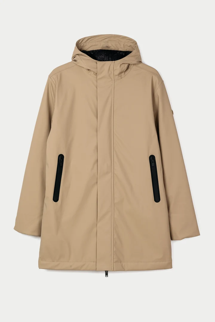   Abrigo  TANTÄ Impermeable de Poliuretano MONETINE ALUMINIO