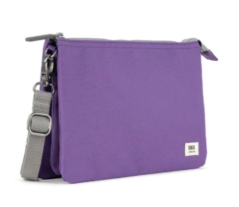 BOLSO ROKA CARNABY CROSSBODY XL  IMPERIAL PURPLE  RECYCLED CANVAS