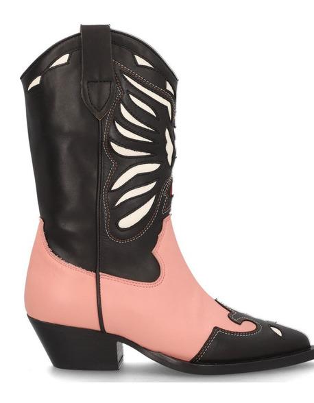 BOTA PARA MUJER ALPE WESTERN NEGRO-ROSA