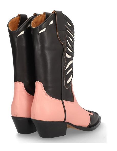 BOTA PARA MUJER ALPE WESTERN NEGRO-ROSA