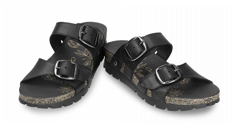 SANDALIA PARA MUJER PANAMA JACK SHIRLEY B1 NAPA GRASS NEGRO