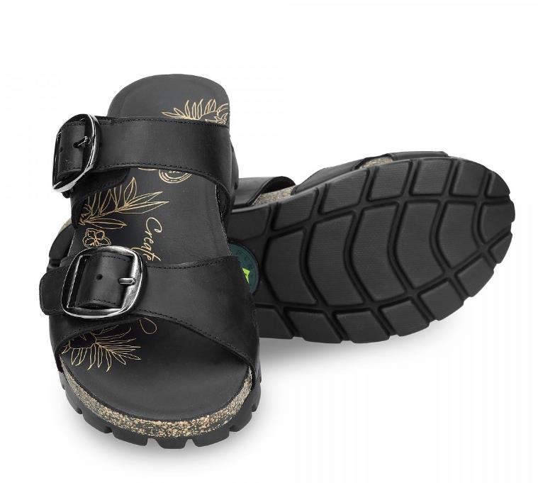 SANDALIA PARA MUJER PANAMA JACK SHIRLEY B1 NAPA GRASS NEGRO