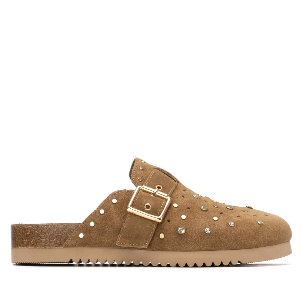 Zueco  CARMELA PIEL camel