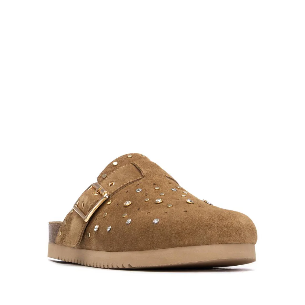 Zueco  CARMELA PIEL camel