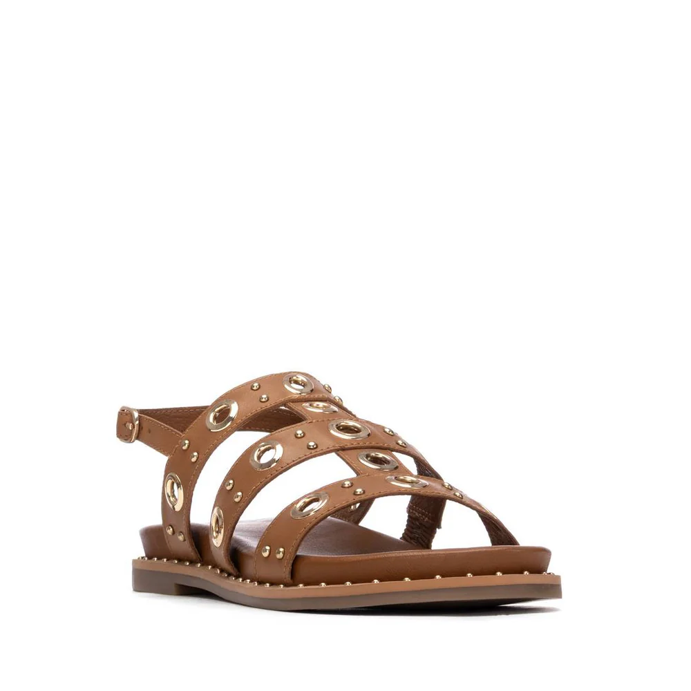 Sandalia Mujer CARMELA PIEL CAMEL