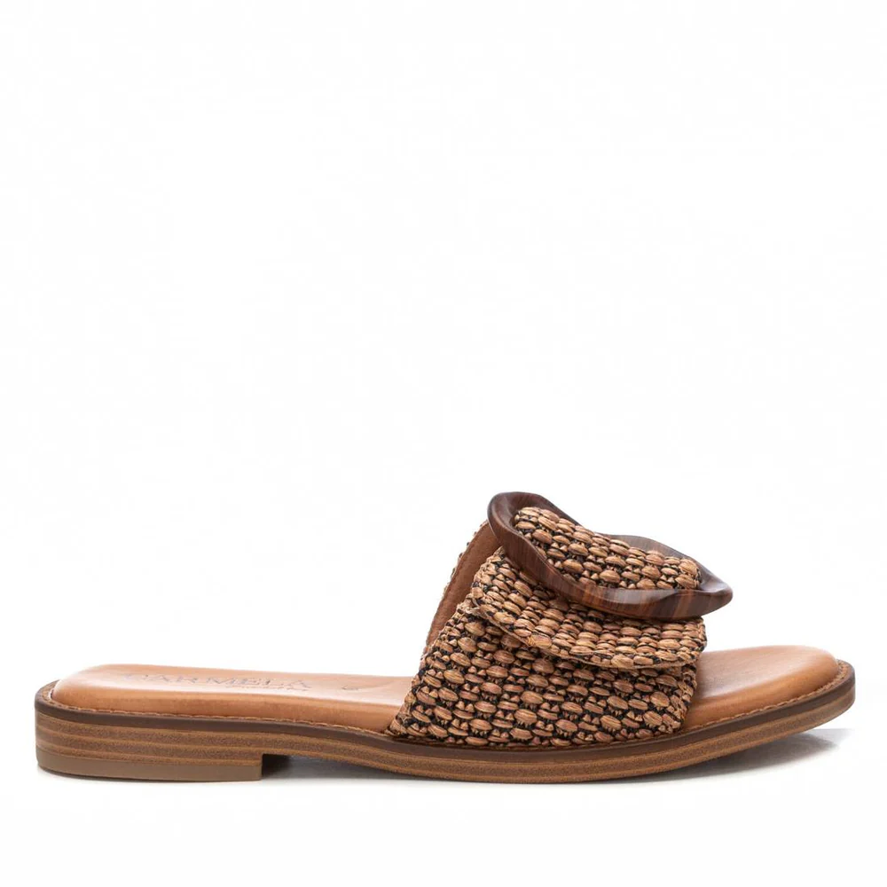 Sandalia Mujer CARMELA PIEL CAMEL