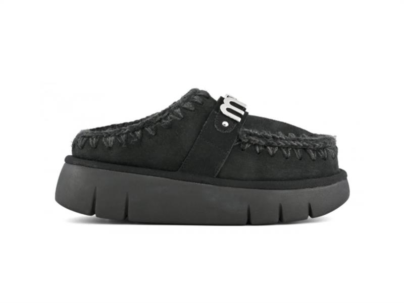 ZUECO MOU BOUNCE CLOG METAL LOGO BLACK