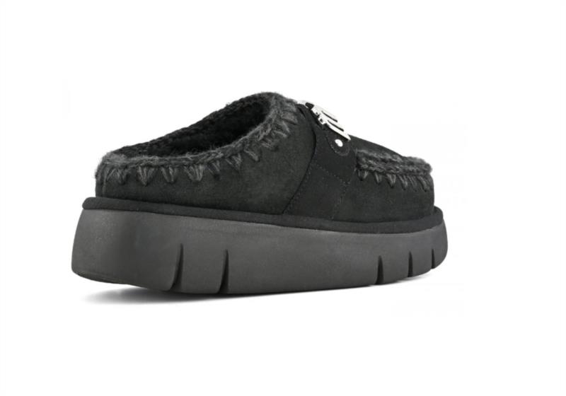 ZUECO MOU BOUNCE CLOG METAL LOGO BLACK