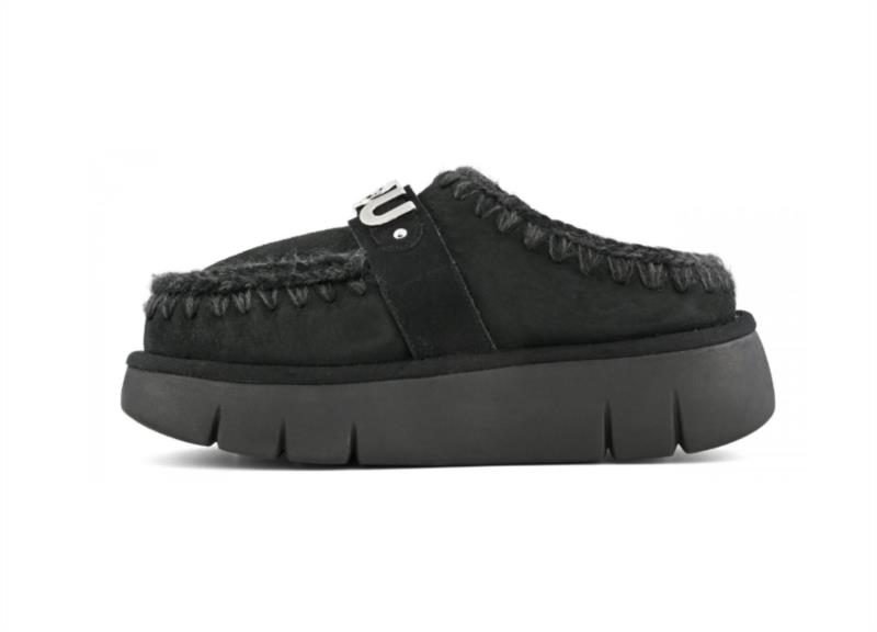 ZUECO MOU BOUNCE CLOG METAL LOGO BLACK