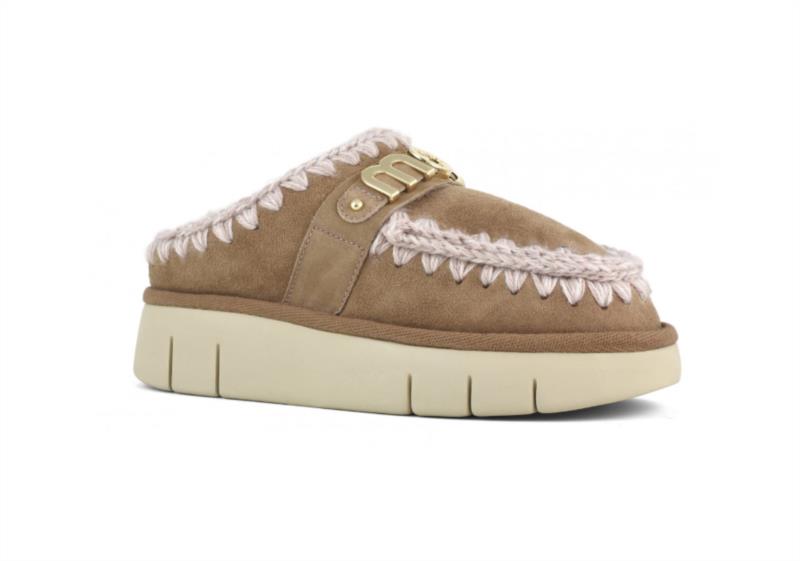 ZUECO MOU BOUNCE CLOG METAL LOGO PINK BROWN