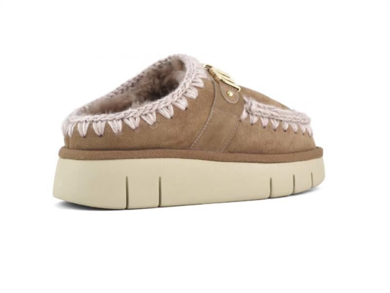ZUECO MOU BOUNCE CLOG METAL LOGO PINK BROWN