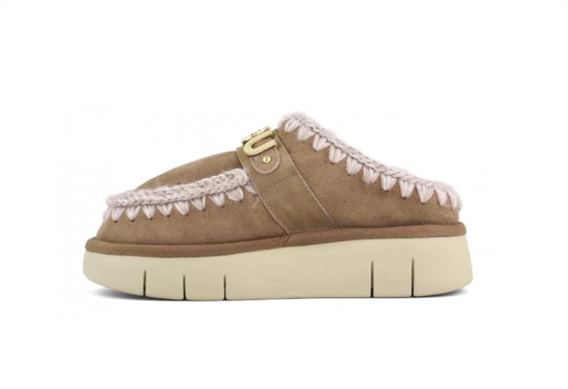 ZUECO MOU BOUNCE CLOG METAL LOGO PINK BROWN