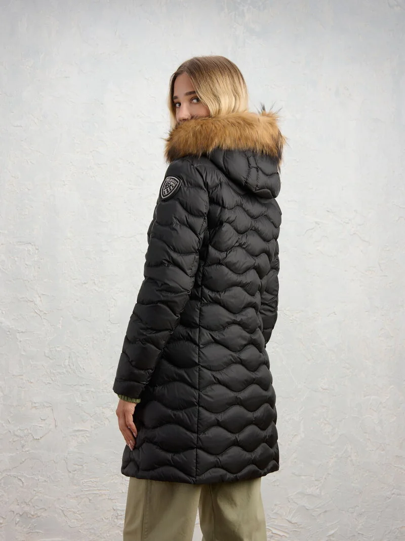 CHAQUETA BLAUER LARGA DE PLUMÍFERO ONDINA LYNEL NEGRO