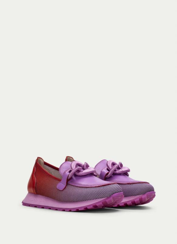 Mocasin para mujer HISPANITAS Sport Loira Violet-Rojo