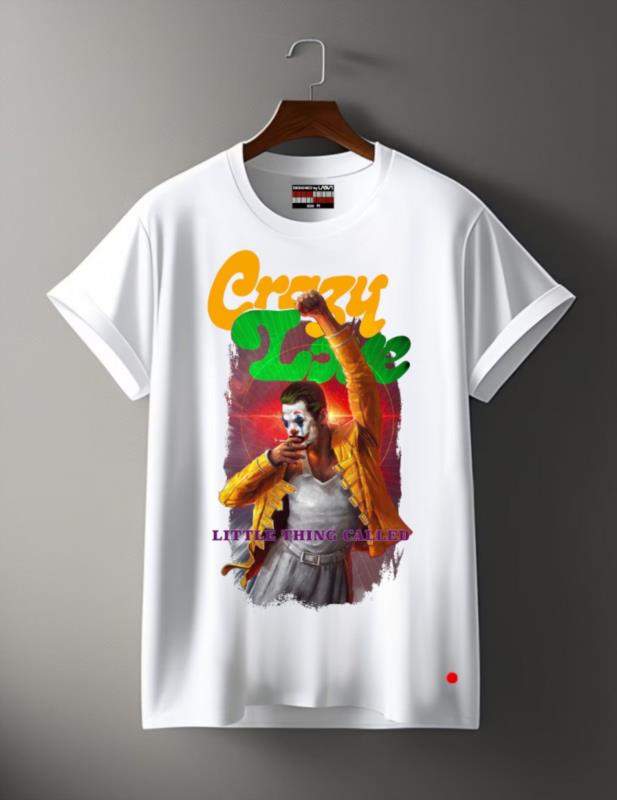 CAMISETA DE HOMBRE LASAL CRAZY LOVE BLANCO