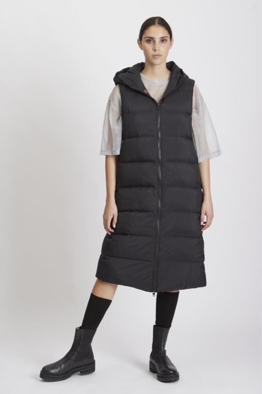 CHALECO LARGO MUJER CANADIAN AGATHER BLACK