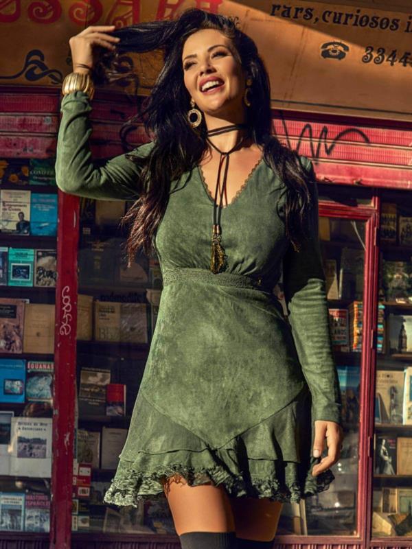 VESTIDO ANTURIO CAMALEÓNICA