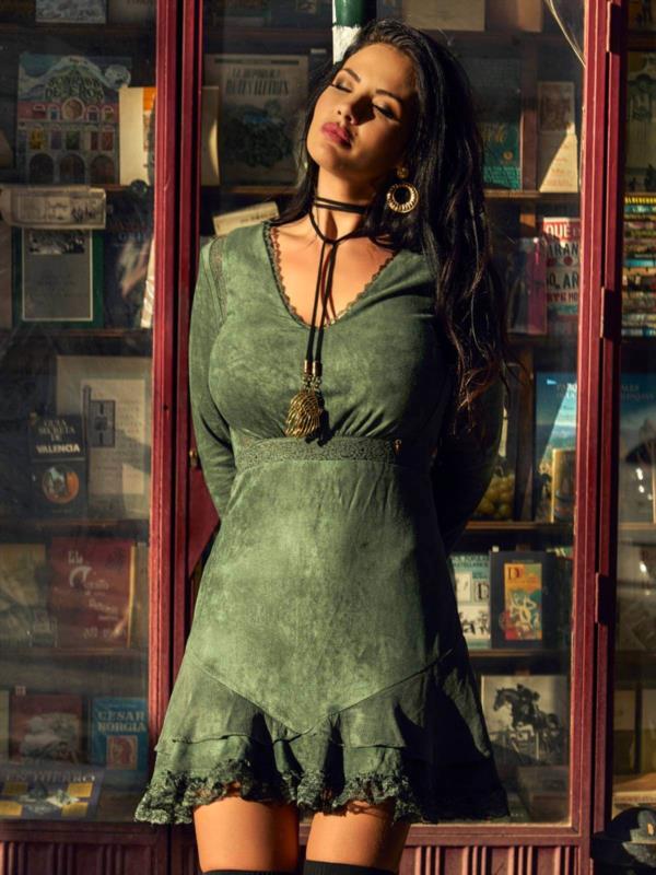 VESTIDO ANTURIO CAMALEÓNICA
