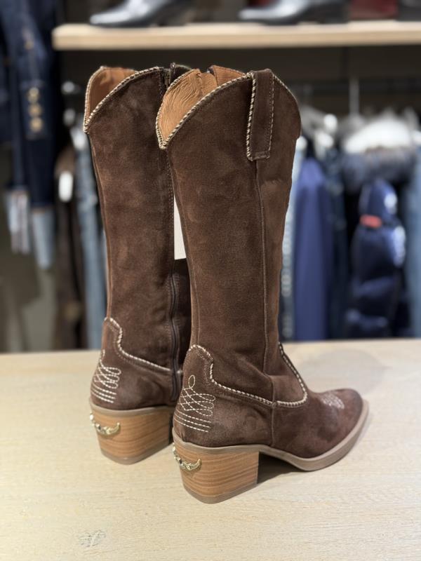 Bota Para Mujer Nemonic ATLANTA WESTERN Ante Marron