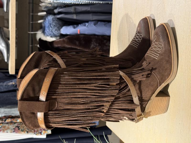 Bota Para Mujer Nemonic KANSAS WESTERN Ante Marron