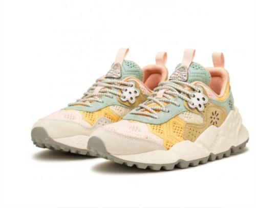 DEPORTIVO PARA MUJER FLOWER MOUNTAIN KOTETSU WOMAN - SUEDE AND FABRIC SNEAKERS - PINK-GREY