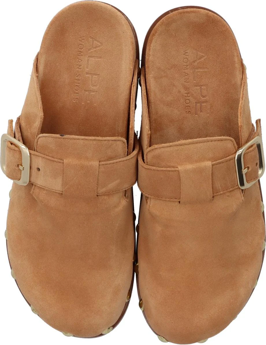 ZUECO PARA MUJER ALPE BABY SILK 01-CUERO