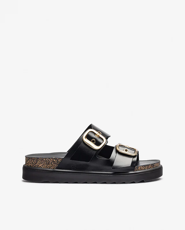 Sandalia de plataforma TUNEZ-130 negro