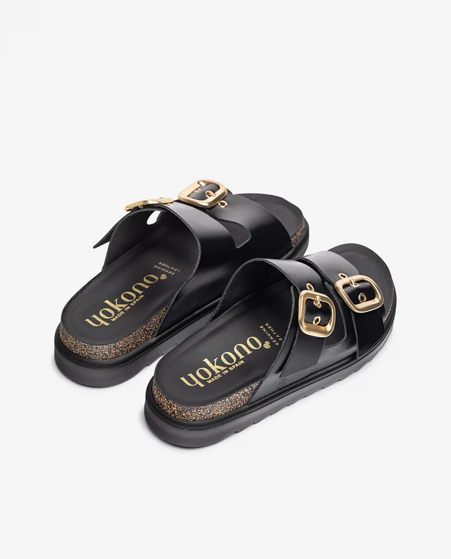 Sandalia de plataforma TUNEZ-130 negro