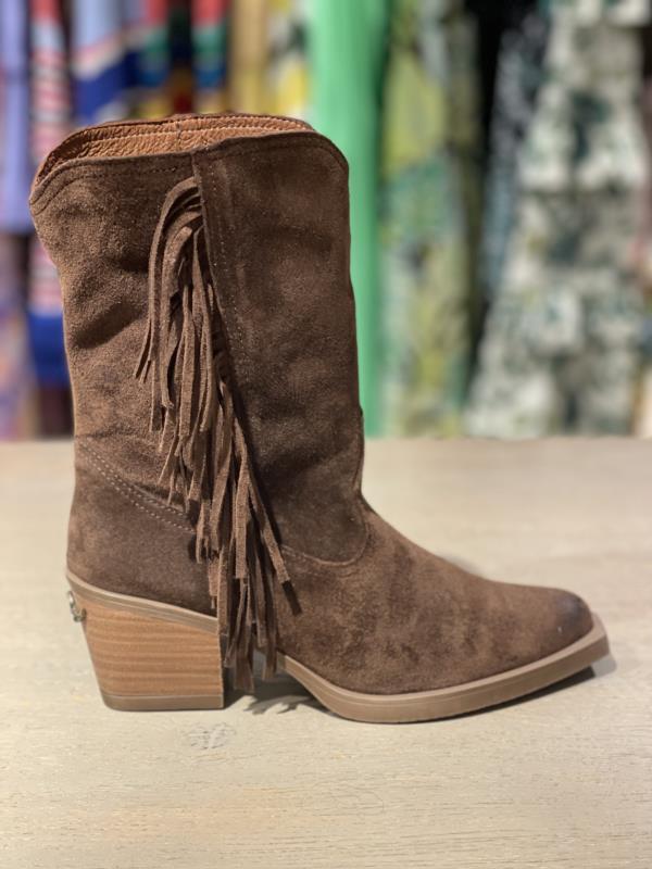 Botin Para Mujer Nemonic Ante Marron