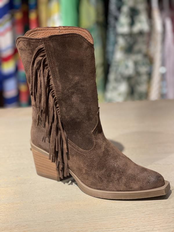 Botin Para Mujer Nemonic Ante Marron
