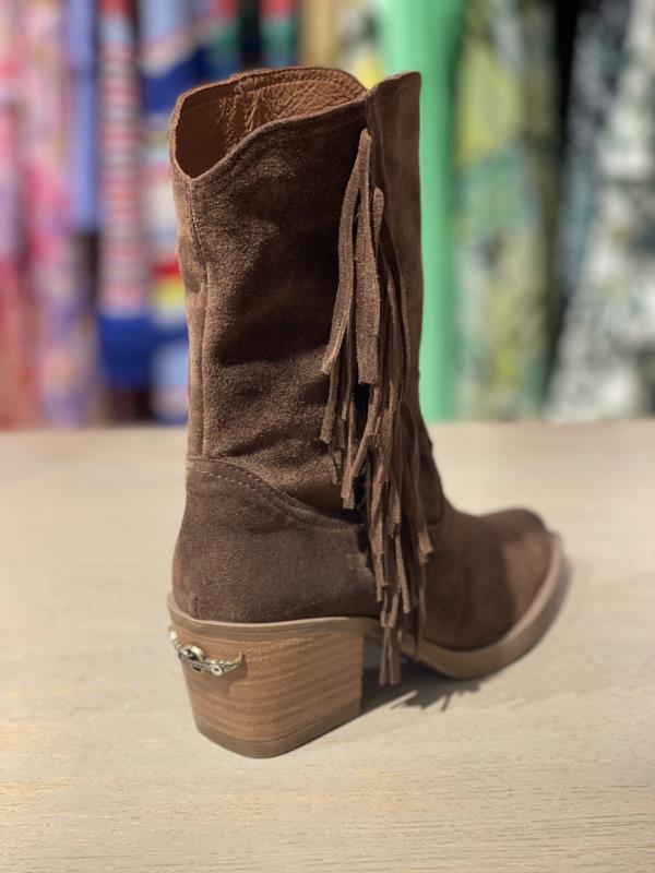 Botin Para Mujer Nemonic Ante Marron
