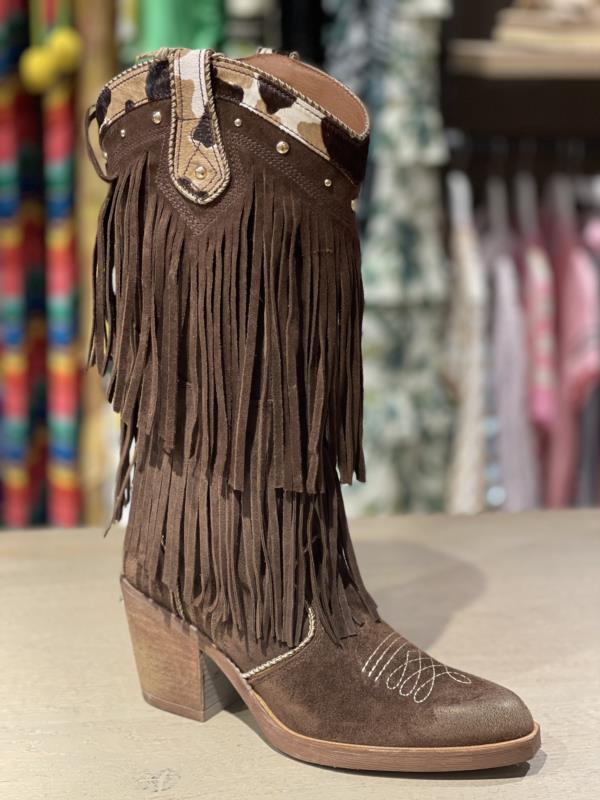Bota Para Mujer Nemonic Ante Marron