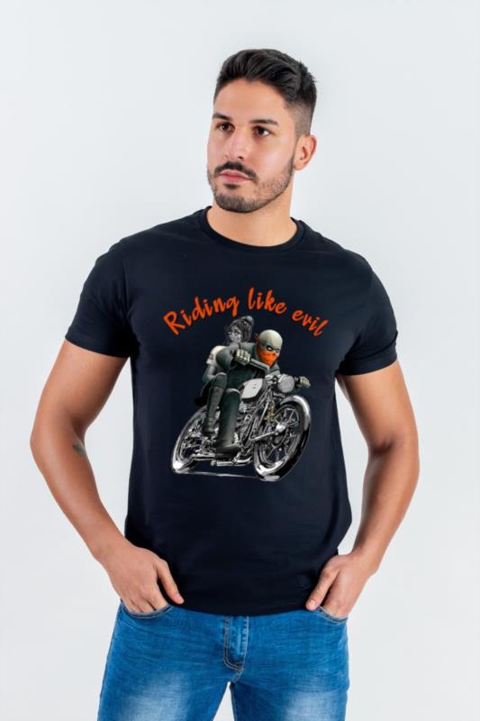 CAMISETA DE HOMBRE TWO NEGRA