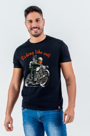 CAMISETA DE HOMBRE TWO NEGRA