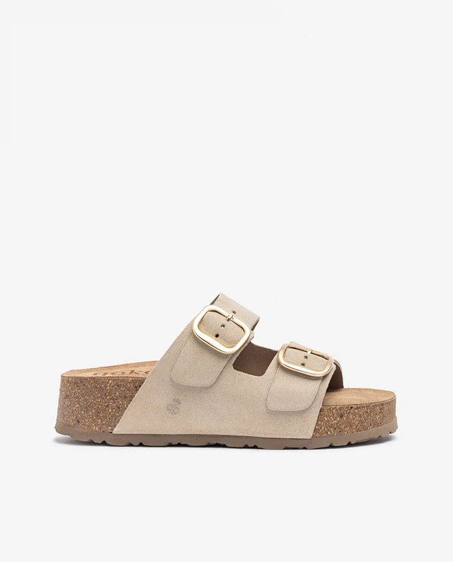 Sandalia de plataforma WIWI-003 BEIG