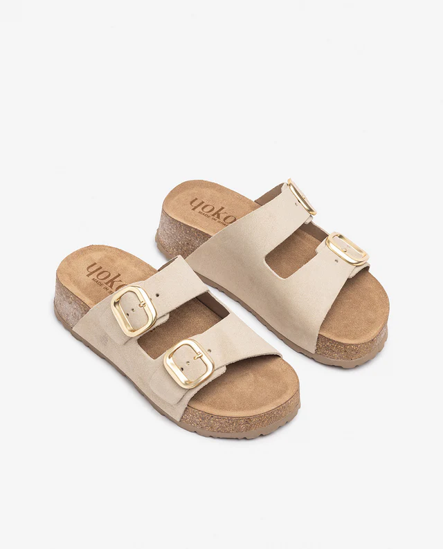 Sandalia de plataforma WIWI-003 BEIG