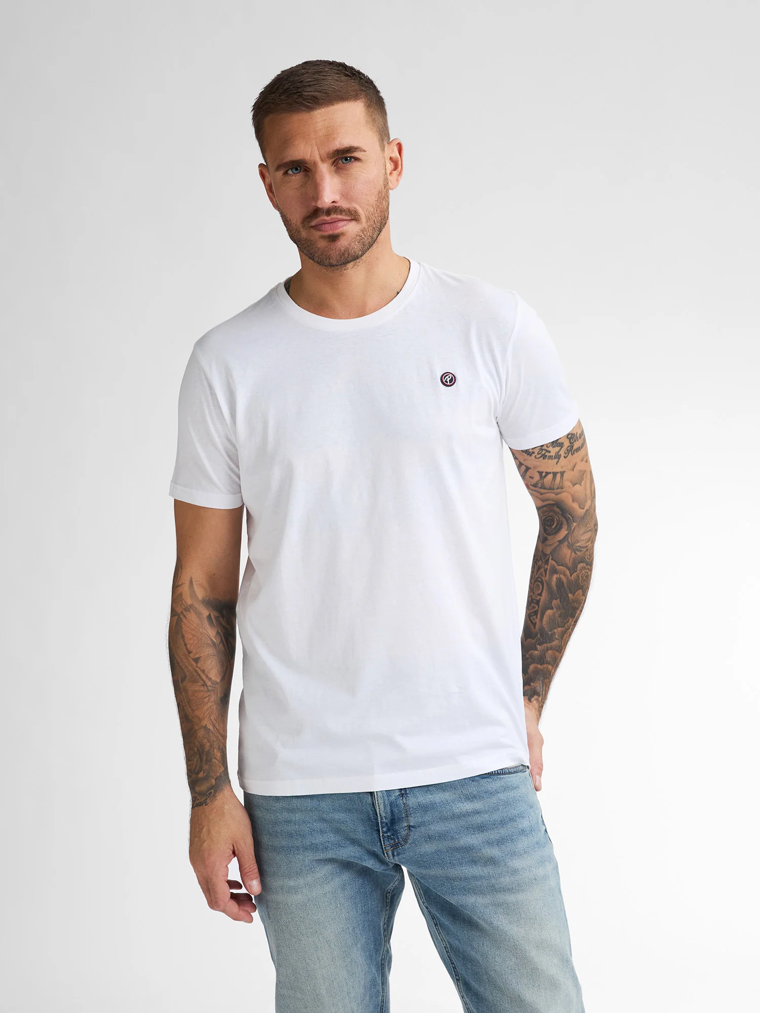 Camiseta con logo Windward WHITE